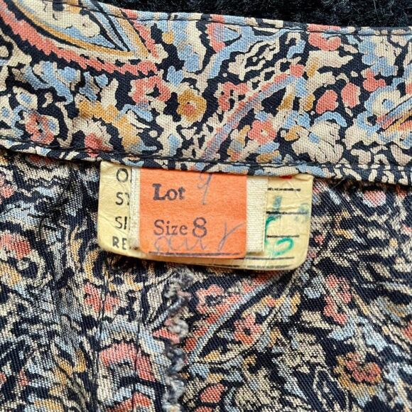 Vintage 80s Paisley Skirt One Of A Kind - Picture 4 of 4